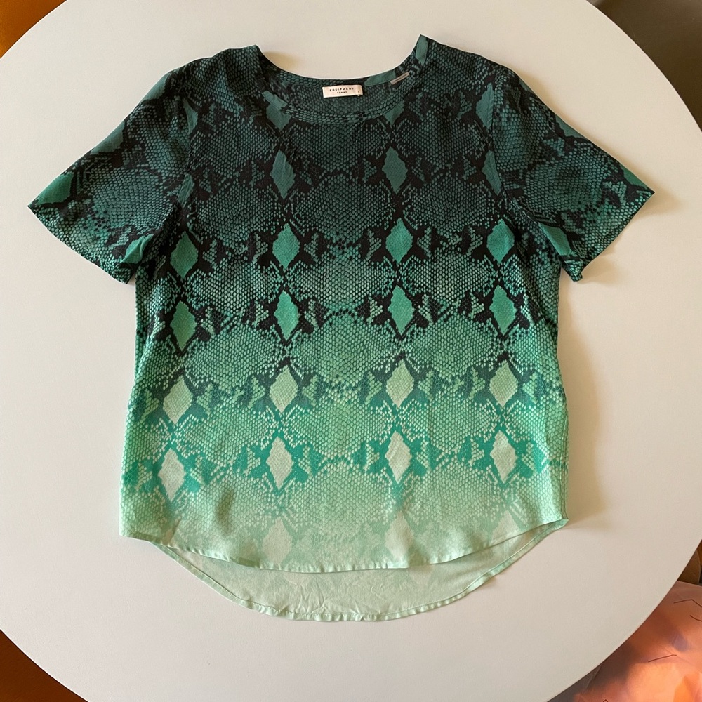 Equipment short sleeved blouse